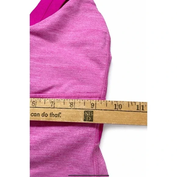 Lululemon Tank Top Womens 4 Pink Push Your Limits Built In Bra Activewear Yoga - Picture 2 of 5